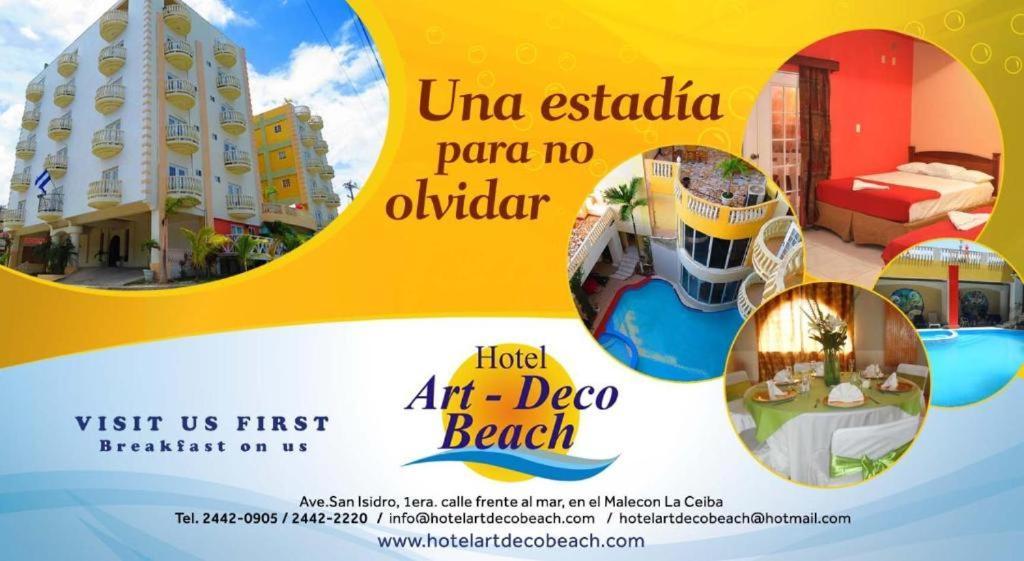 Hotel Art Deco Beach La Ceiba Esterno foto
